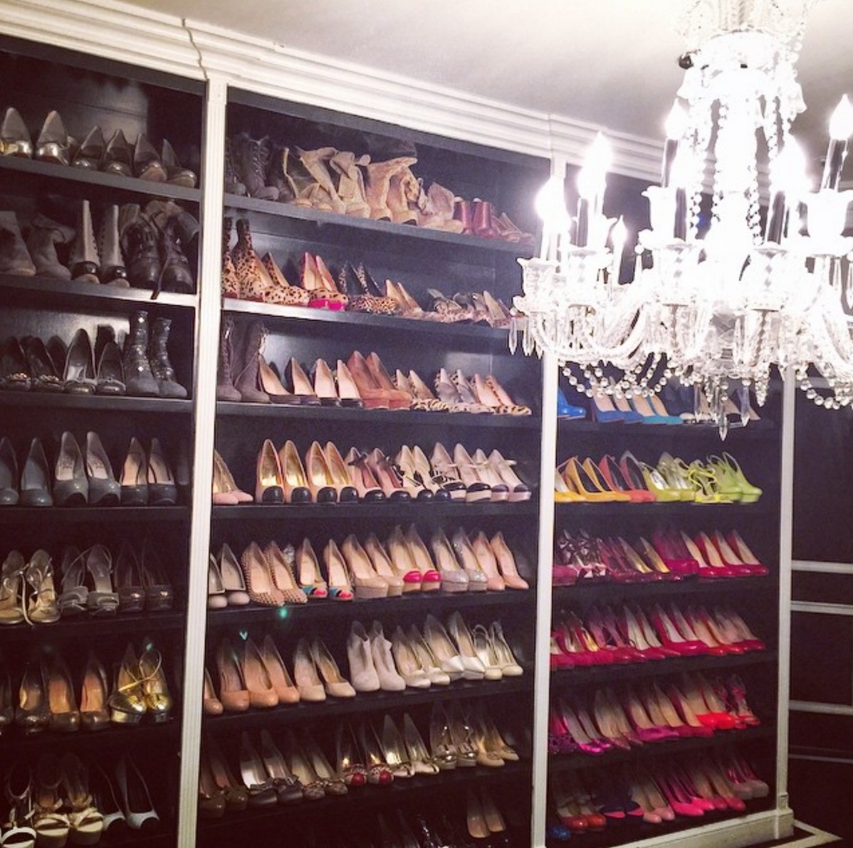 Finally, Paris Hilton's closet has exactly as many shoes as you would have guessed.