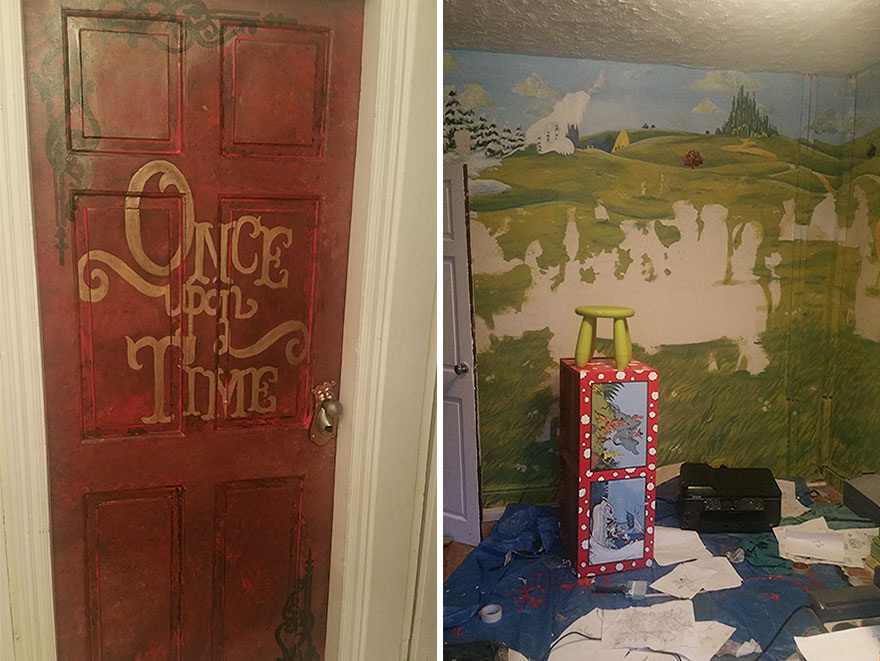 daughters book themed bedroom 871 A mom creates a room fit for a storybook for her daughter (13 Photos)