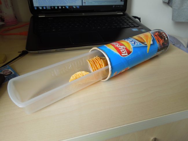 The answer to this classic Pringles problem.