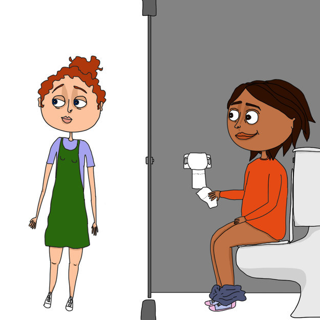 Peeing with your new friend: