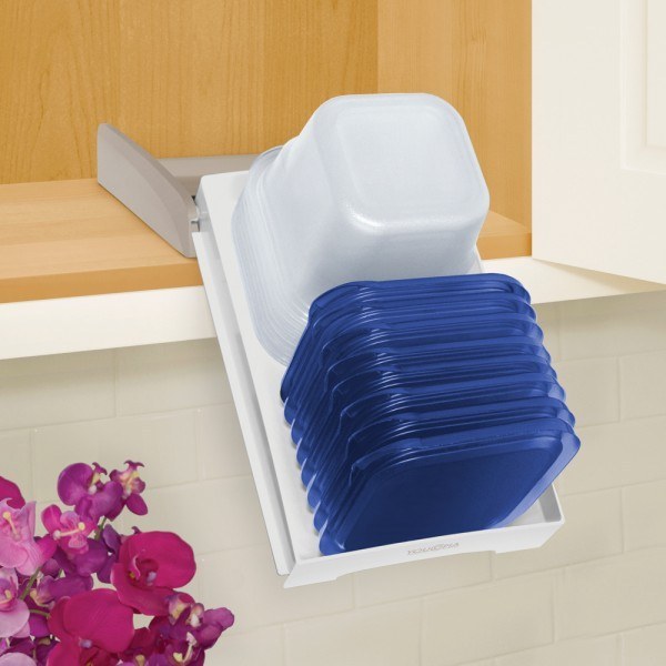 This tupperware organizer that pulls down for easy access($19.59).