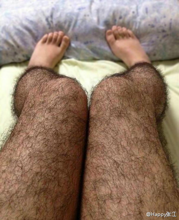 Hairy stockings for help keep the perverts away. 