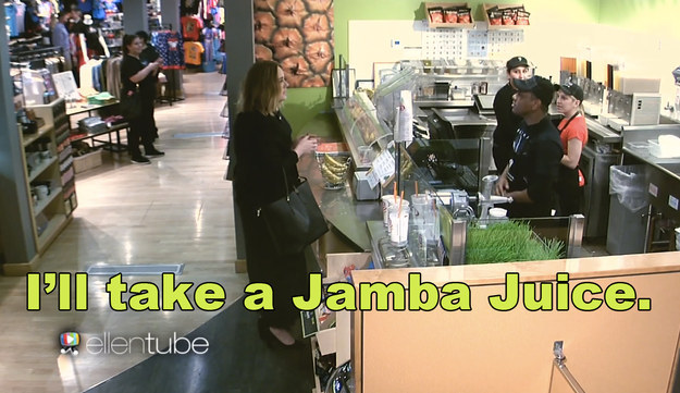 Adele seemed normal at first when she entered the juice shop, placing her order like she's some kind of commoner...