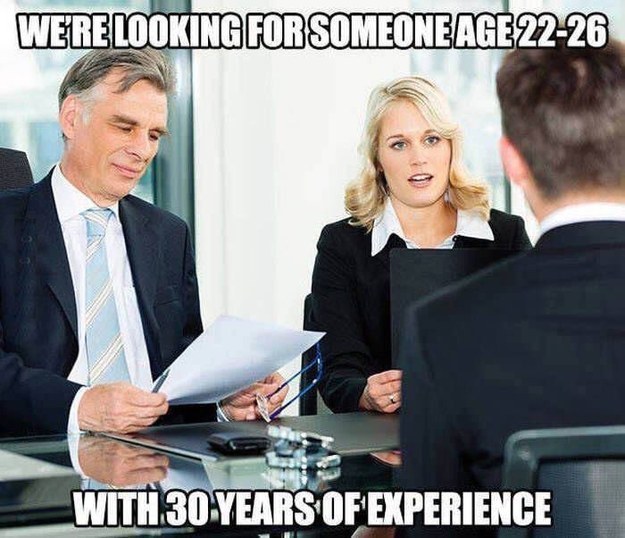 When a job says they want someone with "experience":