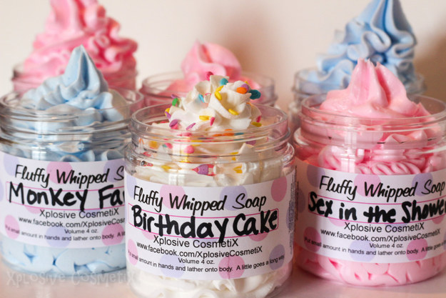 These whipped vegan soaps to make you smell like a birthday cake.