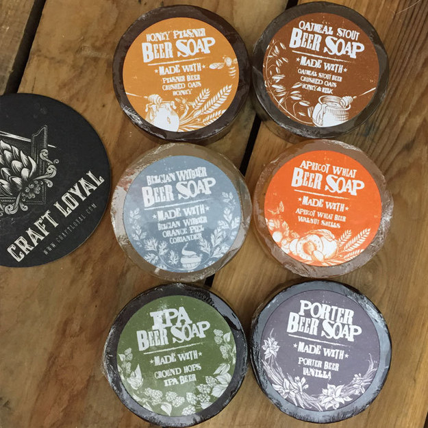 These soaps made with your favorite beers.