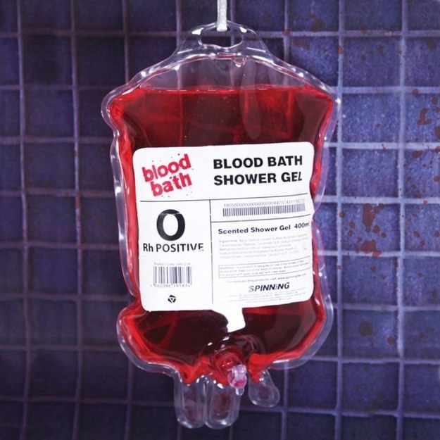 This shower gel to create a blood bath.