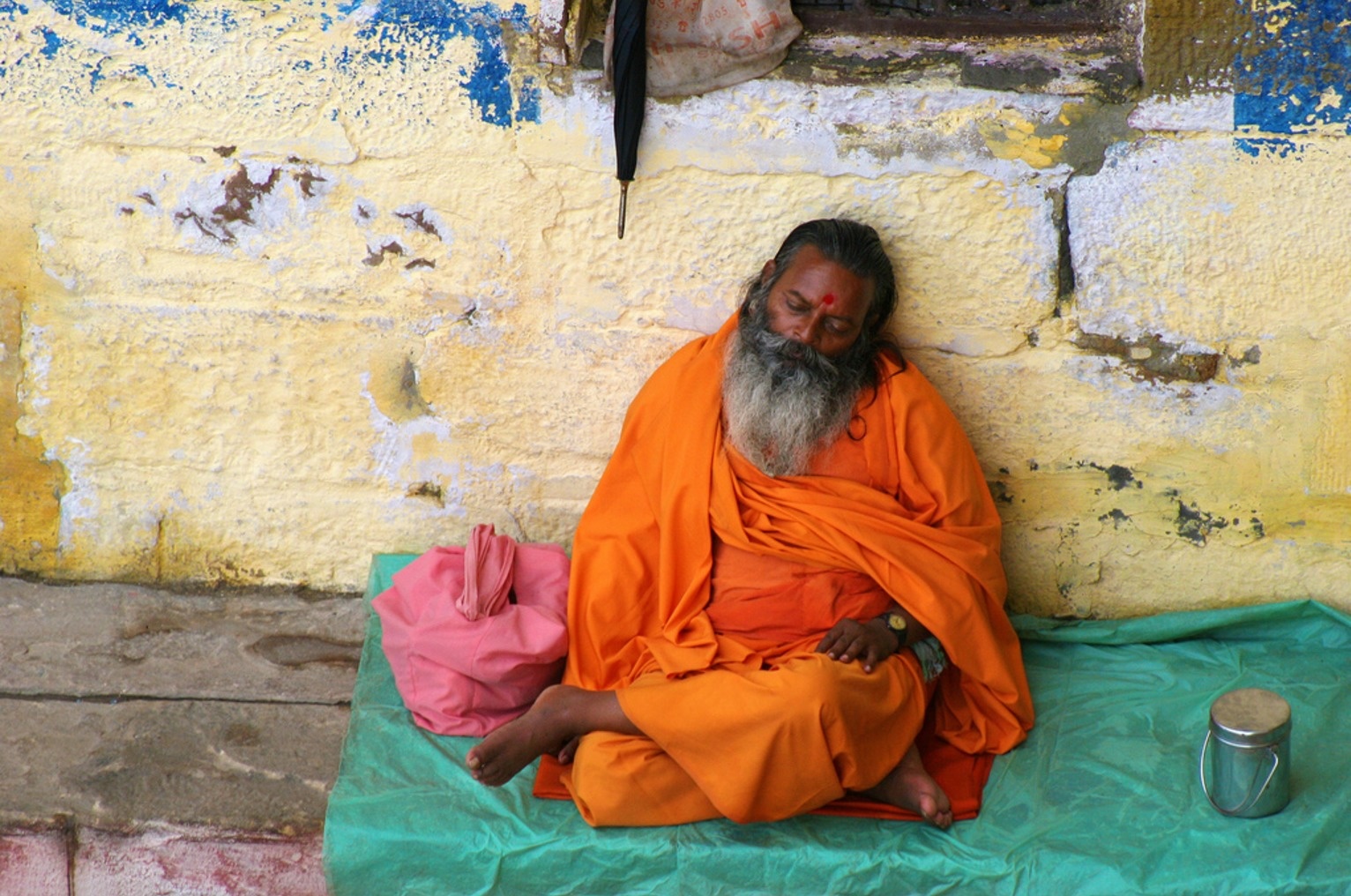 Many Tibetan monks sleep sitting up.