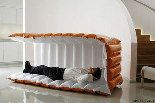 This inflatable nap pod.