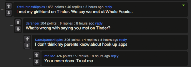 When your mom knew about Tinder before you did: