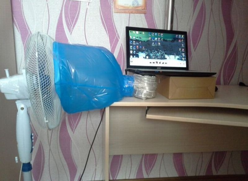 Bootleg air conditioning. 