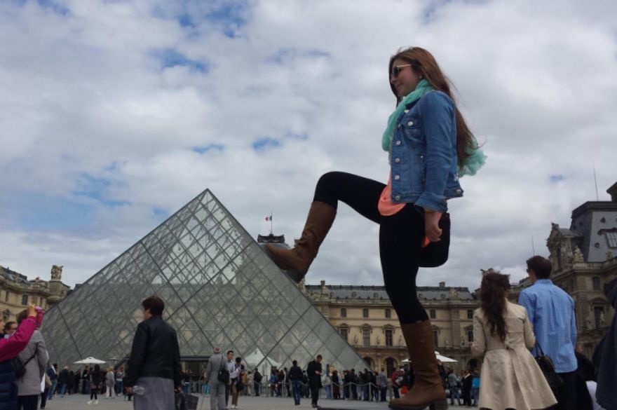 Trying to break The Louvre. 