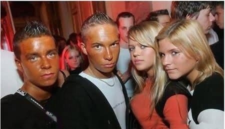They brought their A+ tanning game to the club.