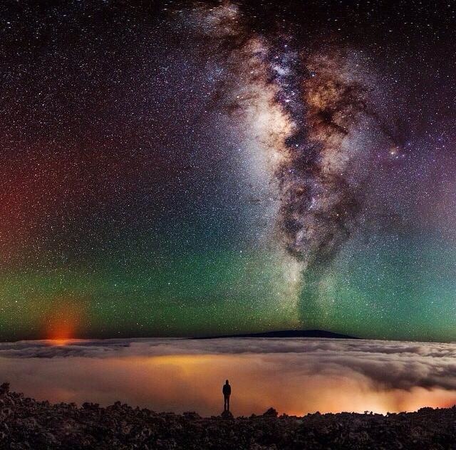 The Milky Way as viewed from Hawaii.