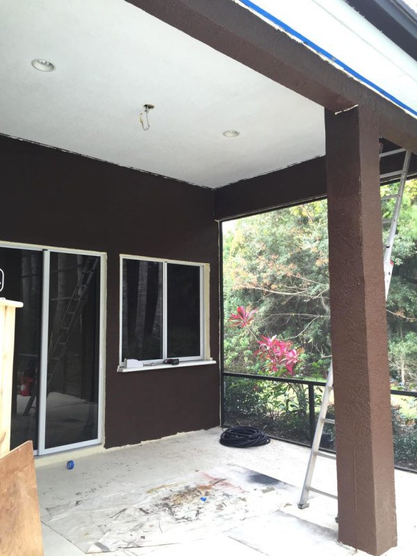 Father and son (Imgur user Randolph122) agreed that their outdoor porch needed a massive overhaul. It was boring, empty, and added little to no value to their house or their lives. So together, the duo spent the better part of a year on a DIY project to transform their bland porch into a classy family room. As you'll see their efforts were well worth the time spent on the massive project.

I'll let Randolph take it away from here...