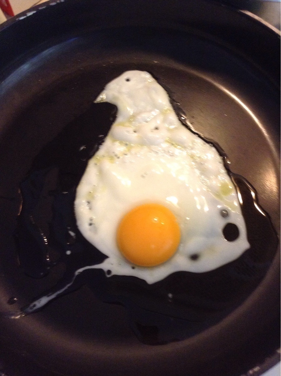 Ironically, this egg looks like a pregnant bird.