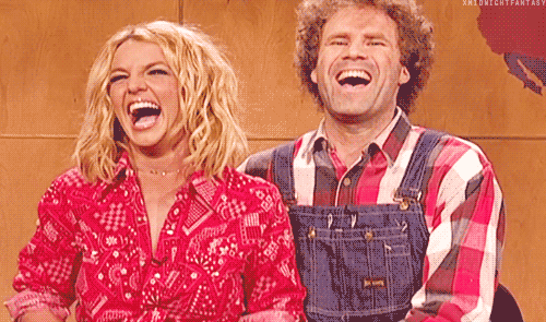 fun britney spears laughing will ferrell friends