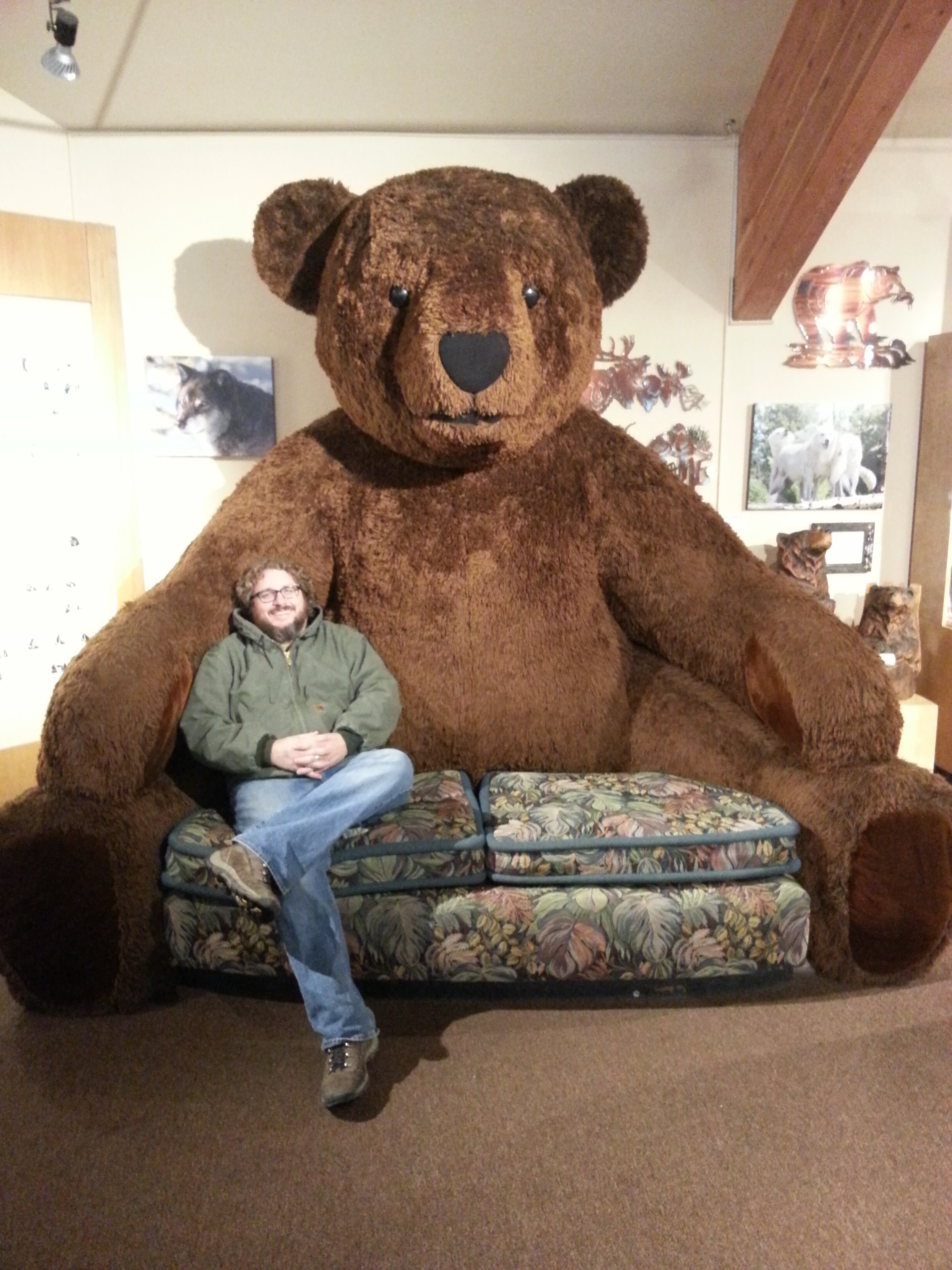 A bear of a couch. 