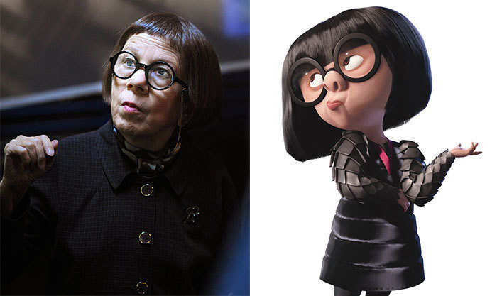 Edna from The Incredibles. 
