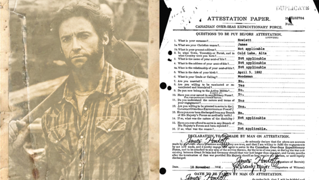 Wolverine's Canadian military record.