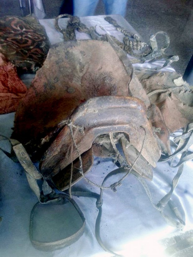 Turkik mummy in Mongolia Must Credit: Khovd Museum/ The Siberian Times queries Will Stewart 007 985 9