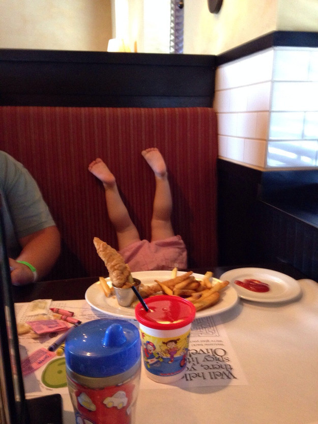 This kid who got a little too excited about chicken tenders: