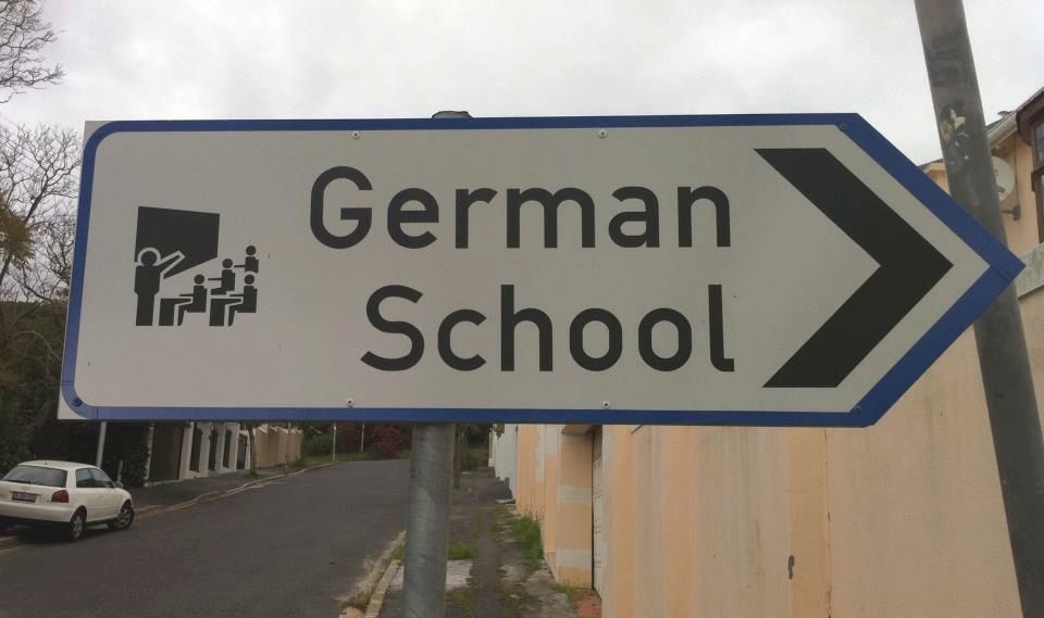 German school graphics. 