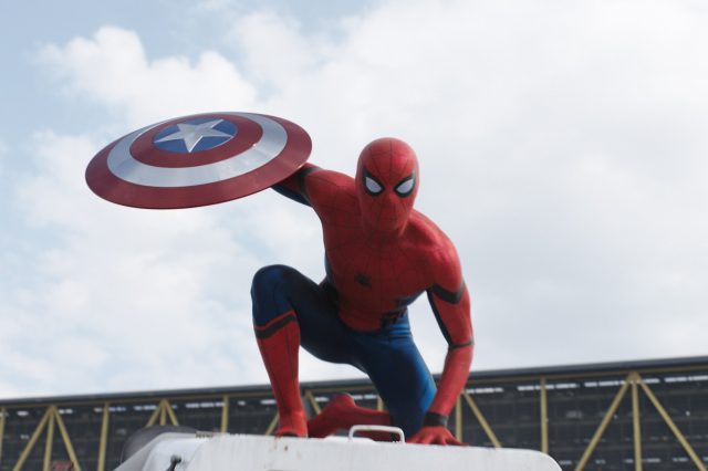 Captain America Civil War Spider Man Shield Official 640x426