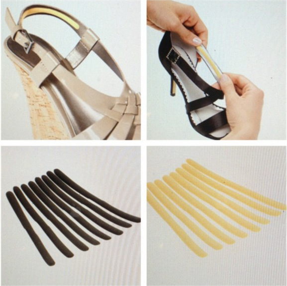 Use Strappy Strips Foot Cushions in the straps of your heels to keep from getting cuts and blisters.