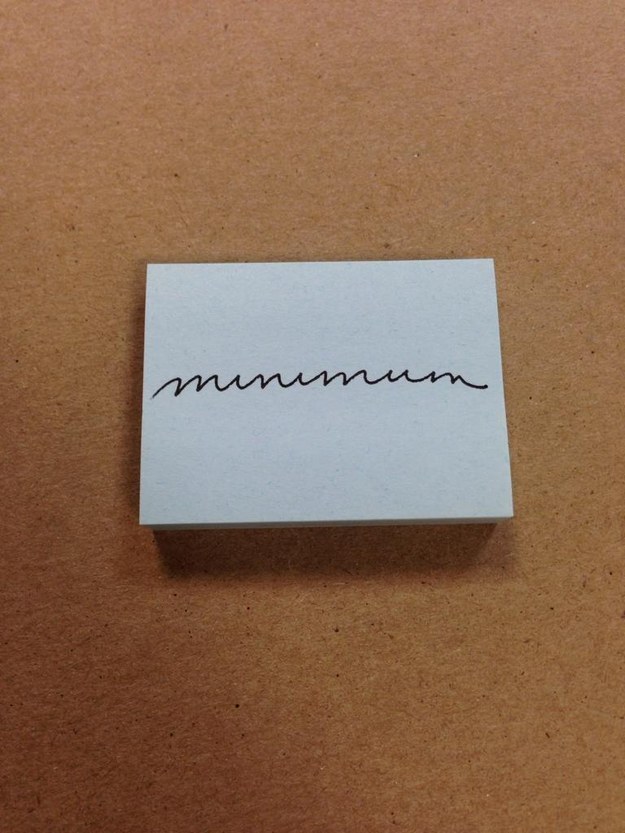 Can you believe "minimum" is the most beautiful word of all time?