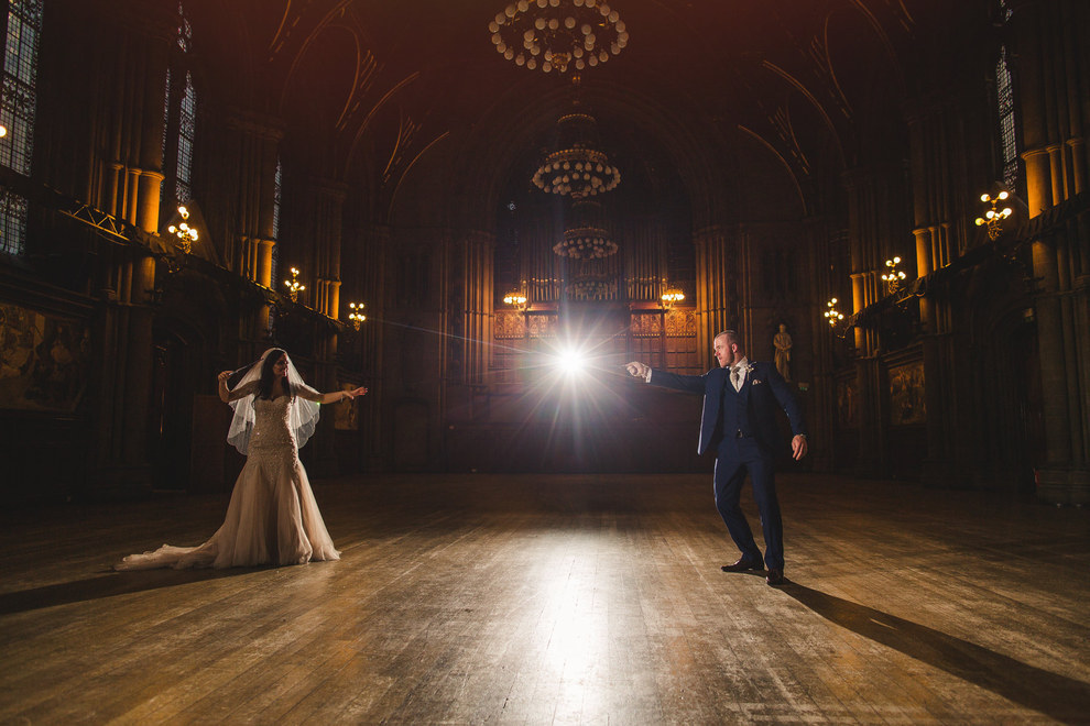 The couple pulled out all the stops to host an insanely detailed Hogwarts wedding in Manchester.