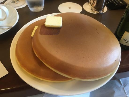 These incredibly giant, incredibly perfect pancakes.