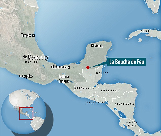 Gadoury named the new city in southern Mexico  as Fire Mouth or La Bouche de Feu in French