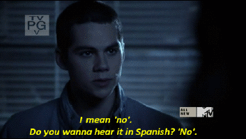 teen wolf dylan obrien english arguing bilingual