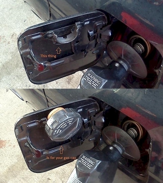 Did you know you could do this to prevent losing your gas cap?