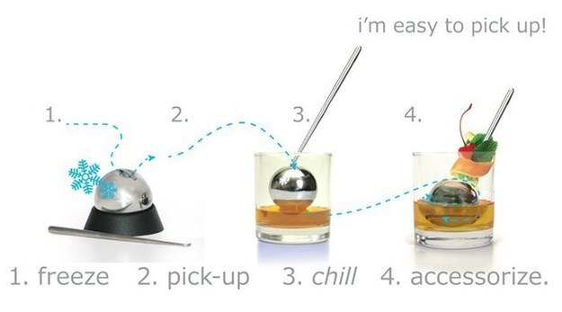 A way to chill beverages without diluting them.