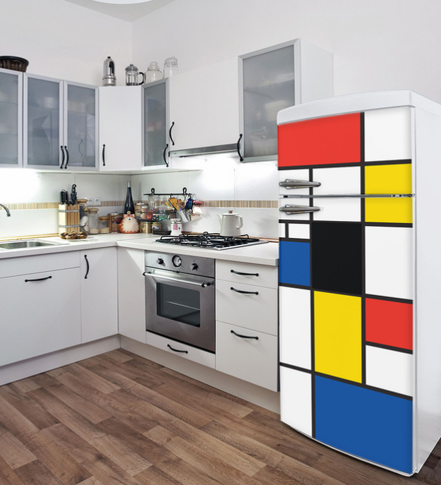 A decal that will make your fridge look like it belongs at MoMA.