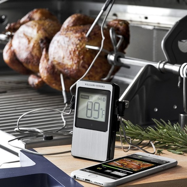 A bluetooth thermometer to tell you when dinner's ready.
