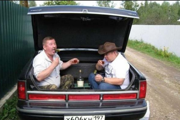Ain't no party like a Russian trunk party.