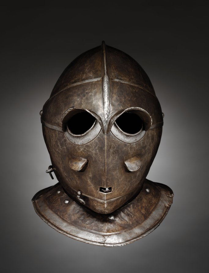 Savoyard Helmet (Todenkopf), c. 1600-1620, Blackened Steel