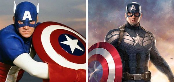 Captain America - 1990 vs. 2016