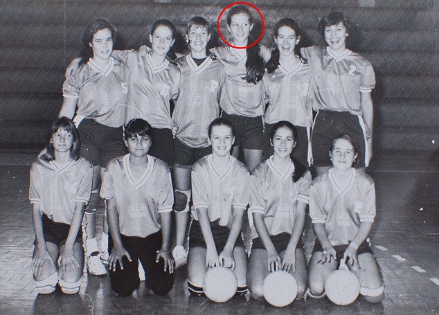 Star: Sedelmo Desbessel, Gisele's PE teacher and now the headteacher of the Frederico Jorge Logemann college, said he remembered the taunts about Gisele's (circled) height but said because it was her height that made her so good at volleyball she channeled the insults to make her more determined