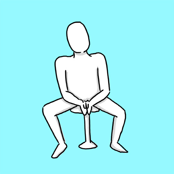 He leans forward when he talks to you:
