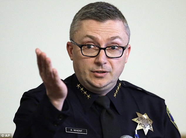 Resigned: Oakland police chief Sean Whent (pictured) resigned Thursday after 14 of his officers - including O'Brien, whose suicide note last September started the investigation - were revealed to have slept with Guap