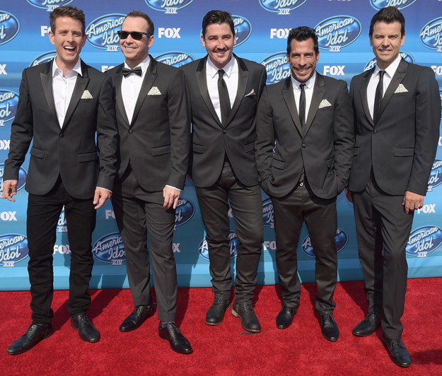 ...and NKOTB all dressed up circa 2015.