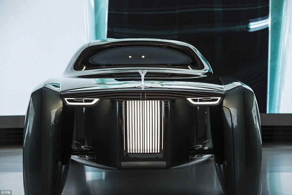 Head on the Rolls Royce looks an impressive feat of automotive design and engineering 