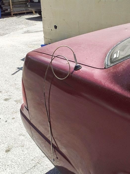 When your car's antenna is no longer an antenna. 
