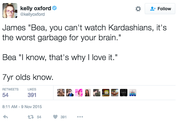 And she also understands the importance of the Kardashians.
