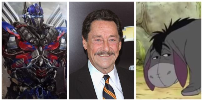 Peter Cullen, who voices Optimus Prime in the new films, also voiced Eeyore back in the day.