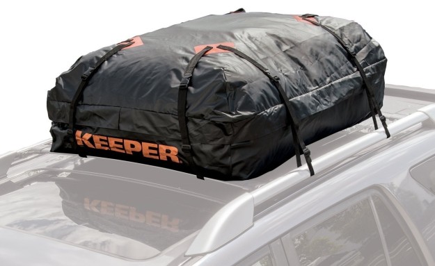 This waterproof rooftop cargo bag ($50) that will fit all your oddly shaped items.